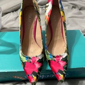 GUESS Floral Heels